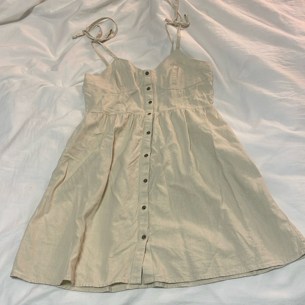 Aerie S Ivory cotton sundress